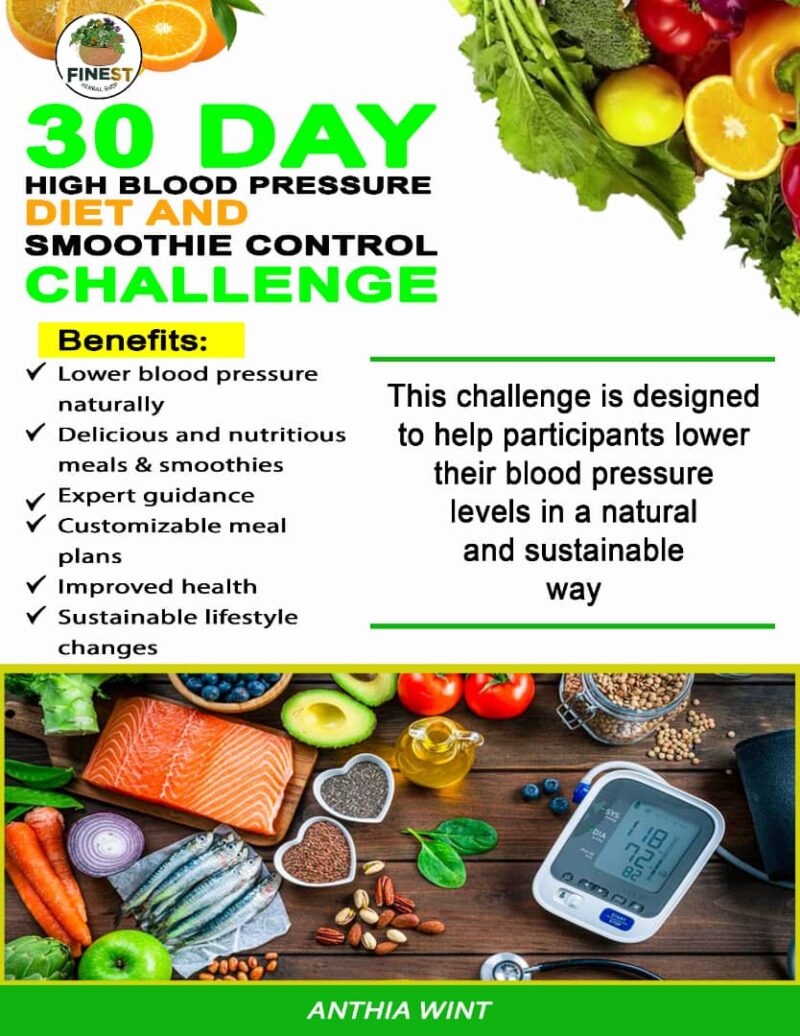 30-Day High Blood Pressure Diet and Smoothie Control Challenge