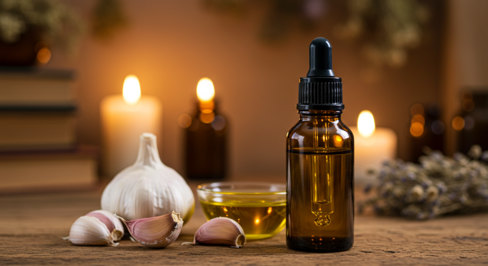 Natural Relief for Ear Infections: Oil Drops with Garlic Oil Drops